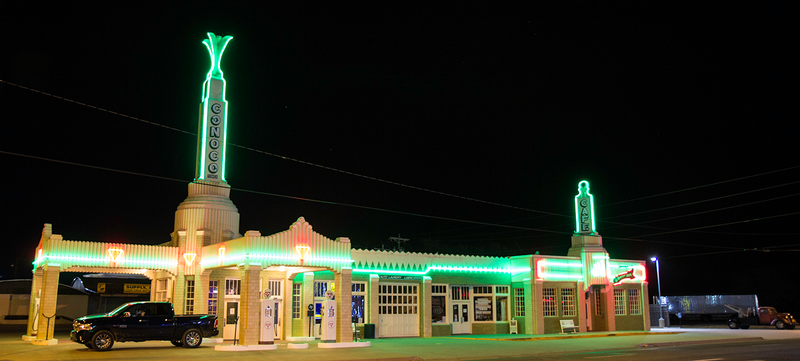 Tower Station and U-Drop Inn - Notice Mater sitting on the right side of the picture